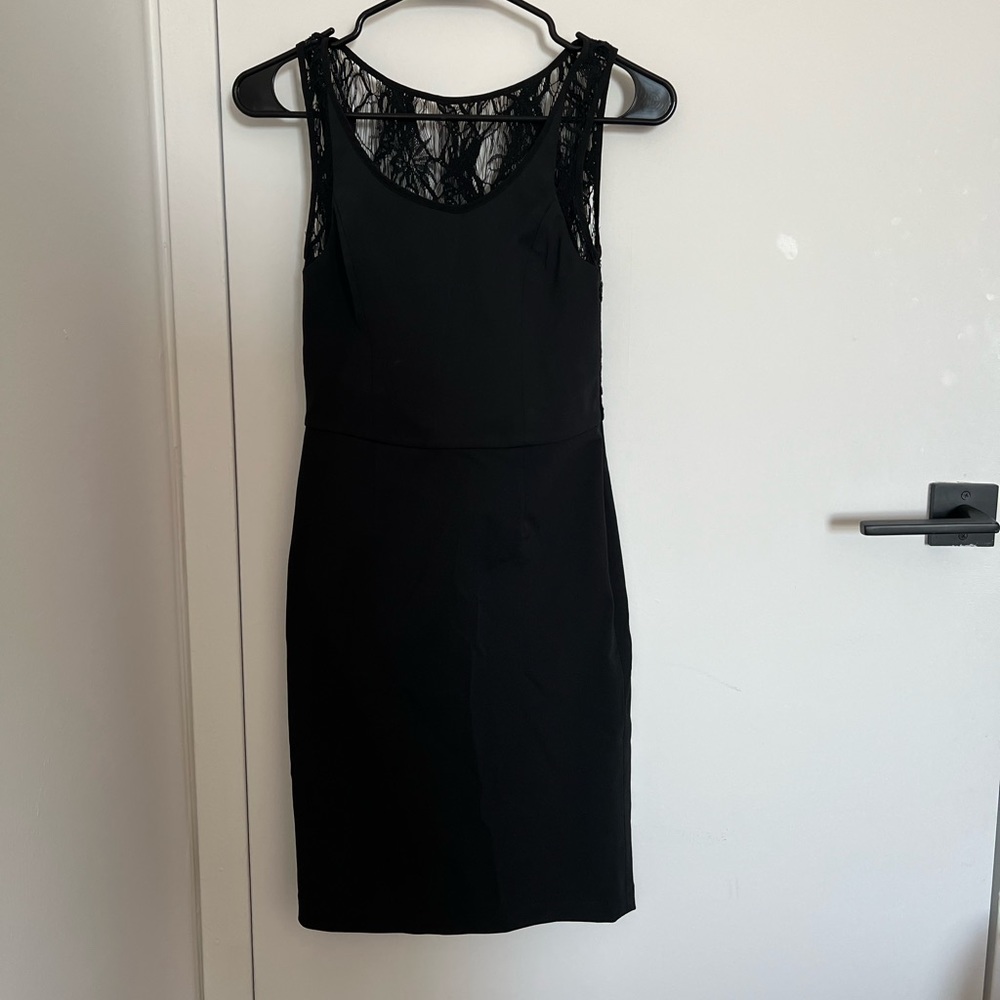 Opening ceremony black lace dress